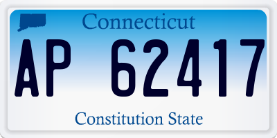 CT license plate AP62417