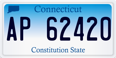 CT license plate AP62420
