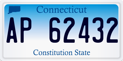 CT license plate AP62432