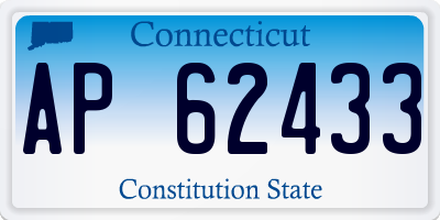 CT license plate AP62433