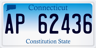 CT license plate AP62436