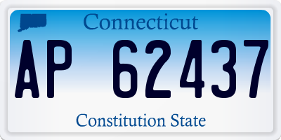 CT license plate AP62437