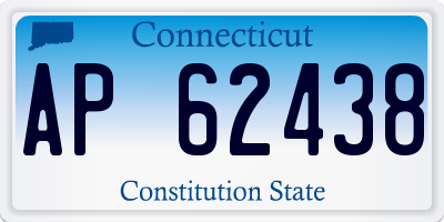 CT license plate AP62438
