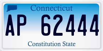 CT license plate AP62444