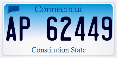 CT license plate AP62449