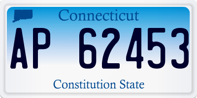 CT license plate AP62453