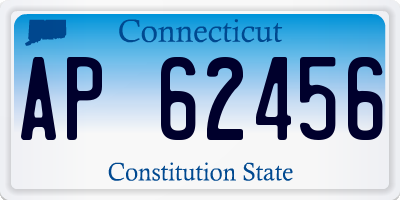CT license plate AP62456