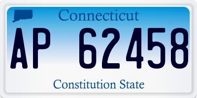 CT license plate AP62458