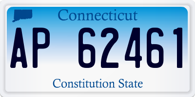 CT license plate AP62461