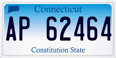 CT license plate AP62464