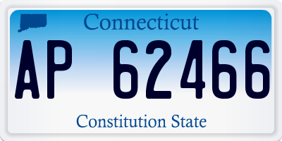 CT license plate AP62466