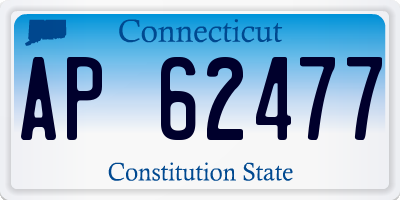 CT license plate AP62477