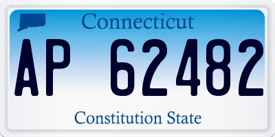 CT license plate AP62482
