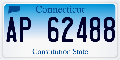 CT license plate AP62488