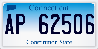 CT license plate AP62506