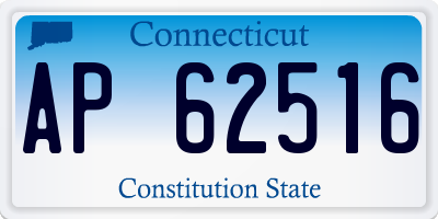 CT license plate AP62516
