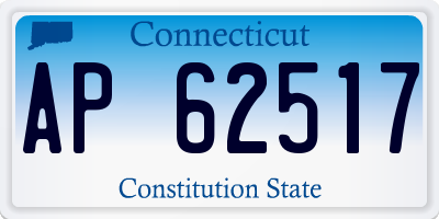 CT license plate AP62517