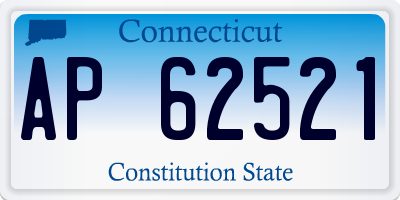CT license plate AP62521