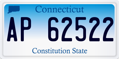 CT license plate AP62522