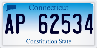 CT license plate AP62534