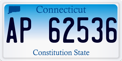 CT license plate AP62536