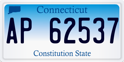 CT license plate AP62537