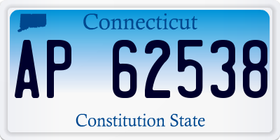 CT license plate AP62538