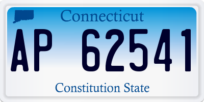 CT license plate AP62541