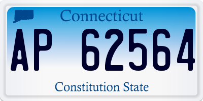 CT license plate AP62564
