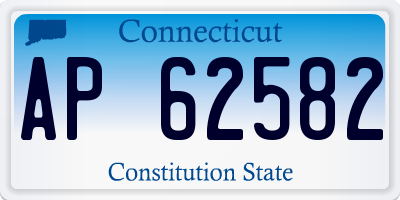 CT license plate AP62582