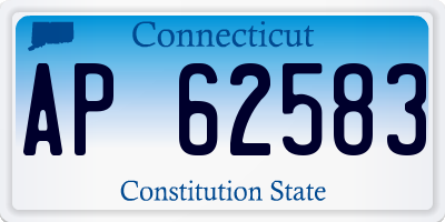 CT license plate AP62583