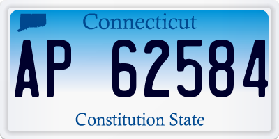 CT license plate AP62584
