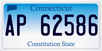 CT license plate AP62586