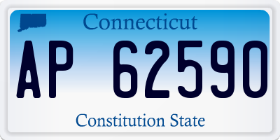 CT license plate AP62590