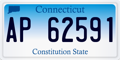 CT license plate AP62591