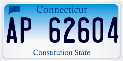 CT license plate AP62604