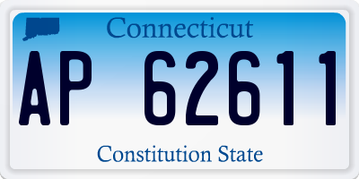 CT license plate AP62611