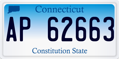 CT license plate AP62663