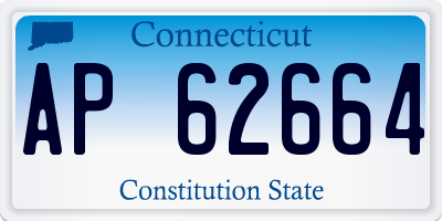 CT license plate AP62664