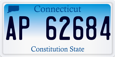 CT license plate AP62684