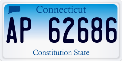 CT license plate AP62686