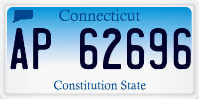 CT license plate AP62696