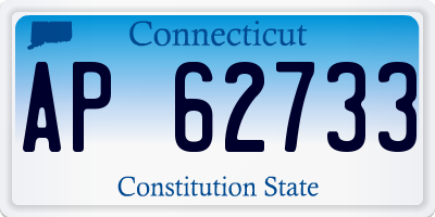 CT license plate AP62733