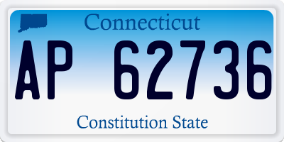 CT license plate AP62736