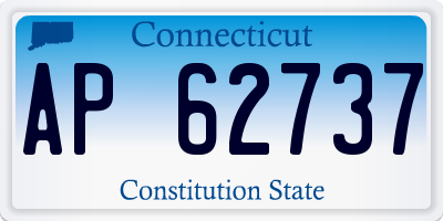 CT license plate AP62737