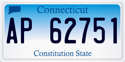 CT license plate AP62751