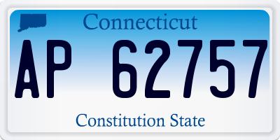 CT license plate AP62757