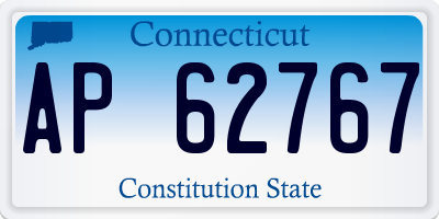 CT license plate AP62767
