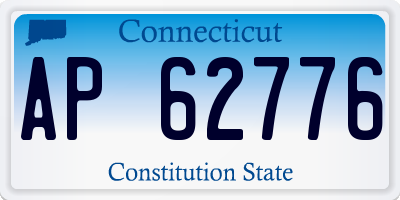 CT license plate AP62776