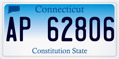 CT license plate AP62806